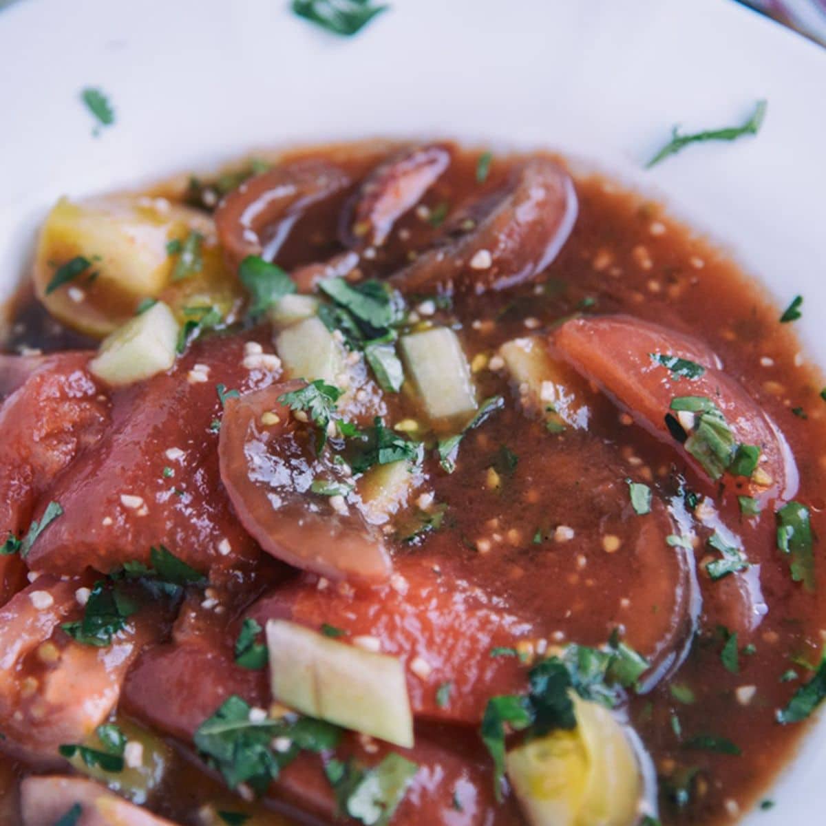 Tomato And Cucumber Gazpacho Featured