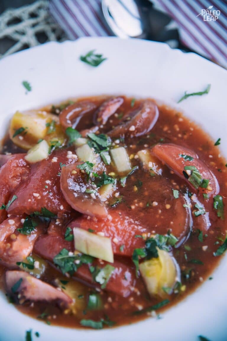 Tomato And Cucumber Gazpacho Recipe Paleo Leap