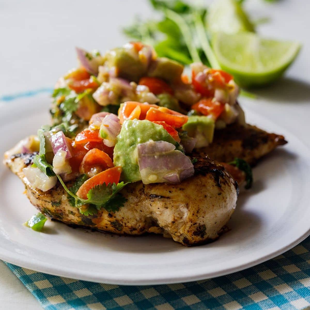 Cilantro-Lime Chicken With Avocado Salsa Featured