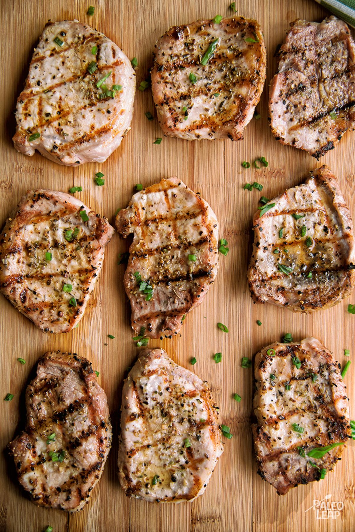 Grilled Garlic And Chive Pork Chops
