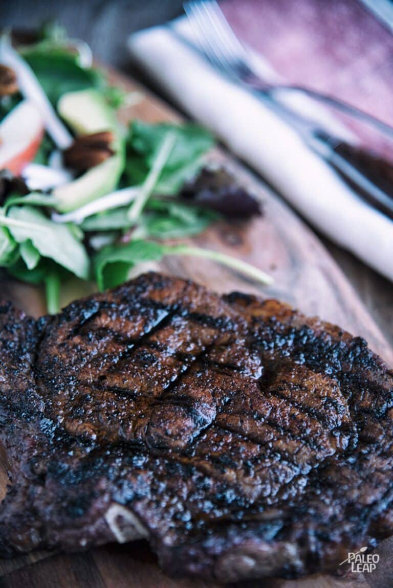 Grilled Steak With Chili Coffee Rub Recipe Paleo Leap 0511