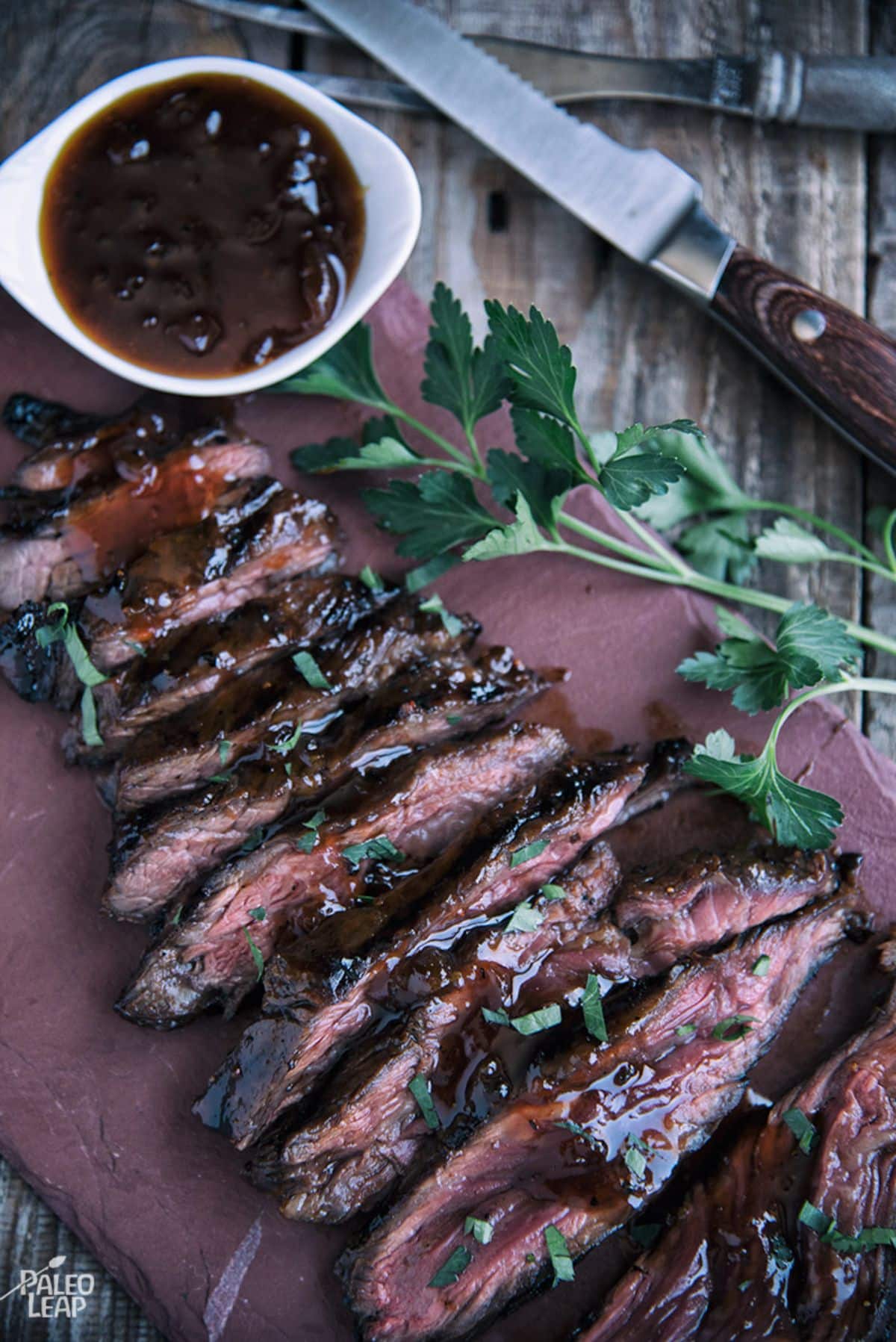 Grilled Steaks With Apricot Glaze