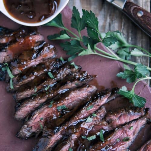 Grilled Steaks With Apricot Glaze Recipe