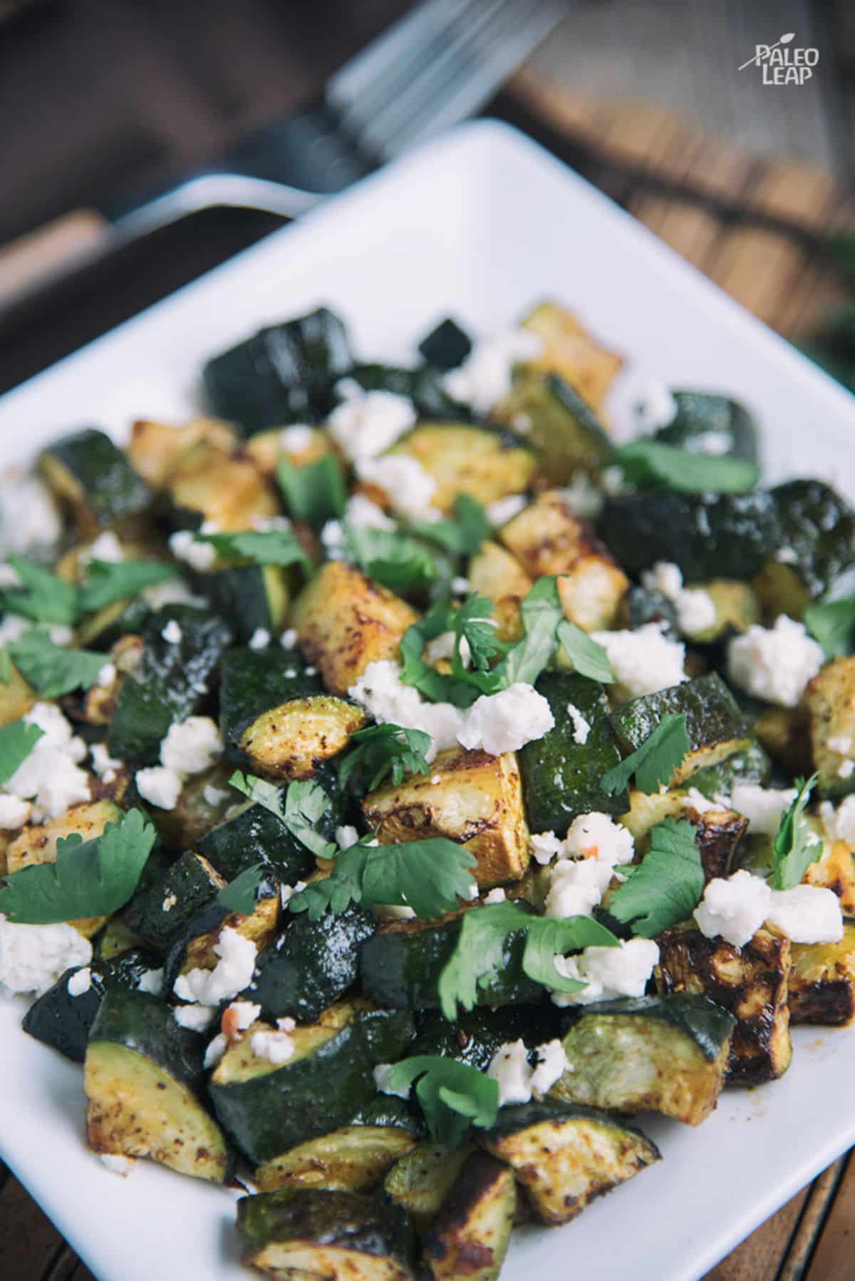 Mexican Oven Baked Zucchini