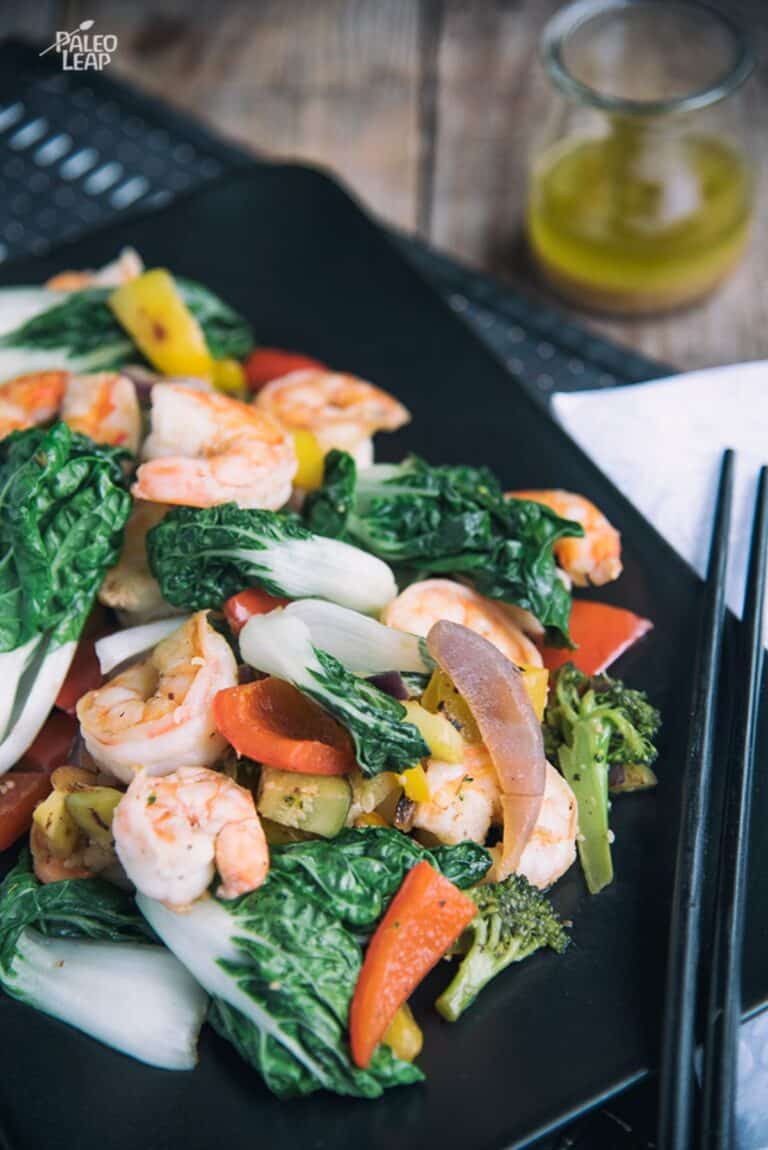 Shrimp With Bok Choy Stir-Fry Recipe | Paleo Leap