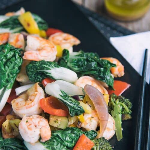 Shrimp With Bok Choy Stir-Fry Recipe