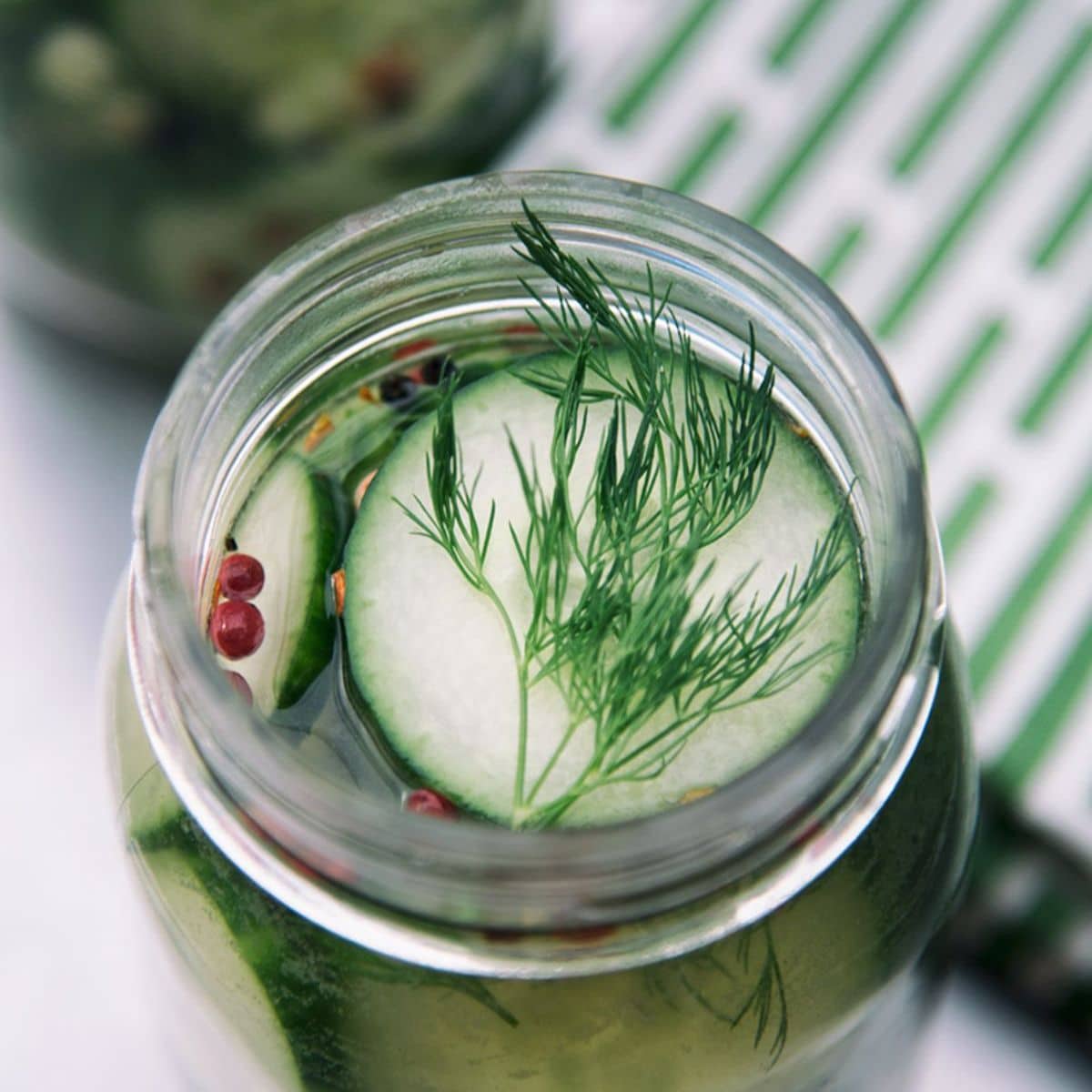 Simple Dill-Garlic Pickles Featured