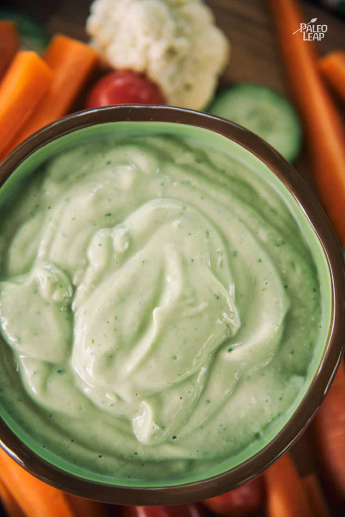 Avocado Vegetable Dip Recipe Preparation