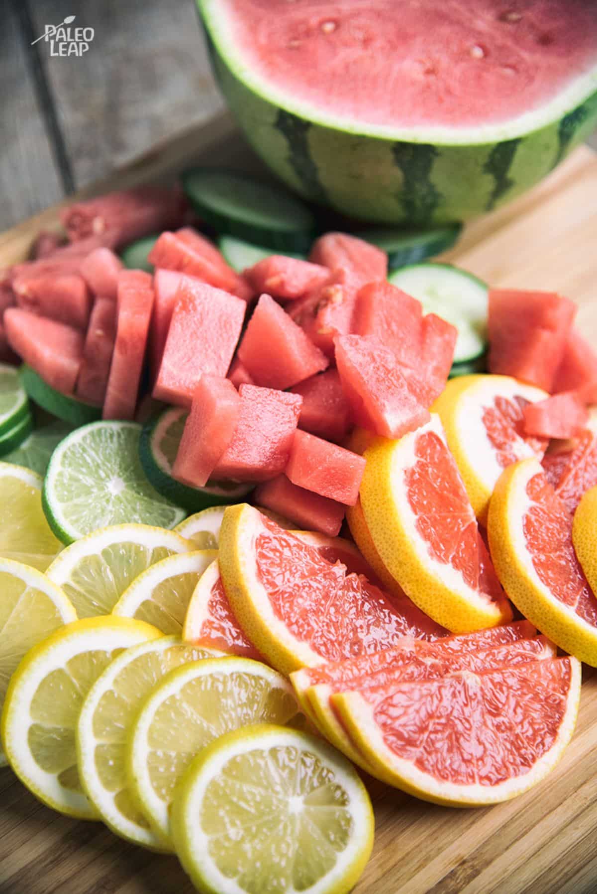 Citrus and Watermelon Flavored Water Recipe Preparation