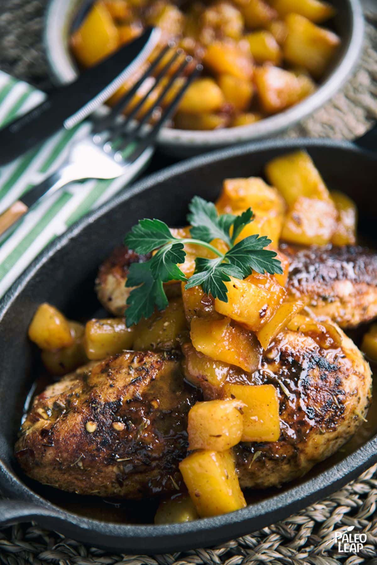 Jerk Chicken with Mango and Pineapple Sauce