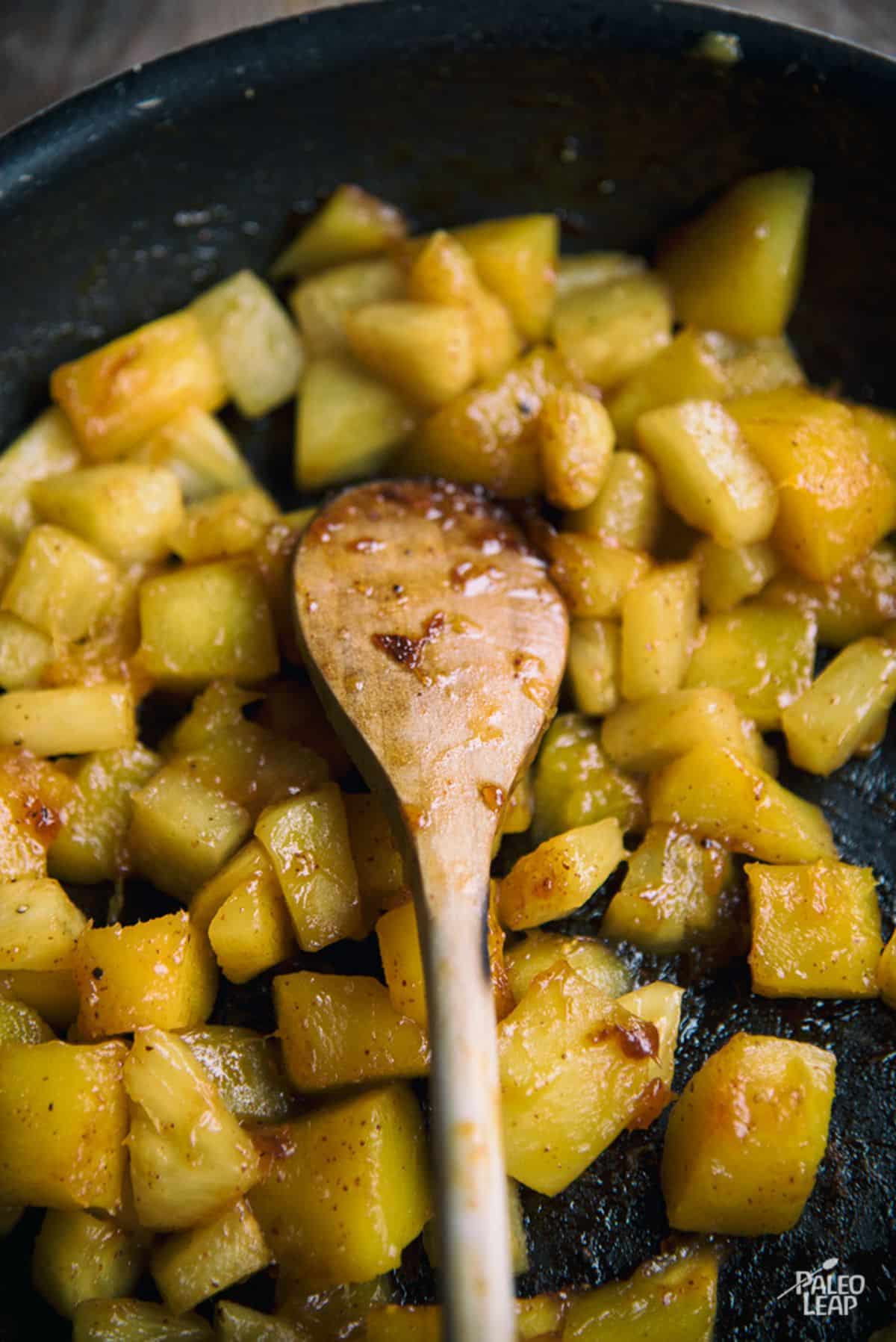 Jerk Chicken with Mango and Pineapple Sauce Recipe Preparation