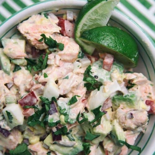 Salmon Avocado and Egg Salad Recipe