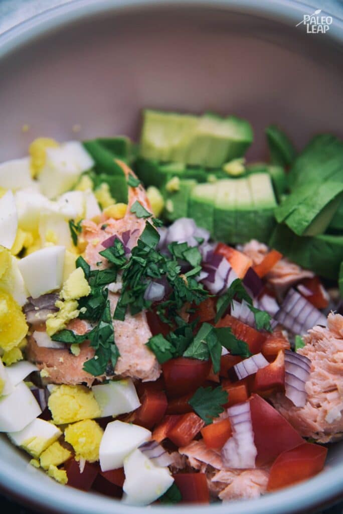 Salmon, Avocado and Egg Salad Recipe Paleo Leap