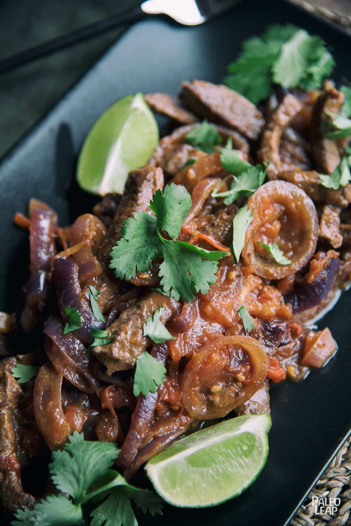 Colombian Steak with Onion-Tomato Sauce Recipe | Paleo Leap