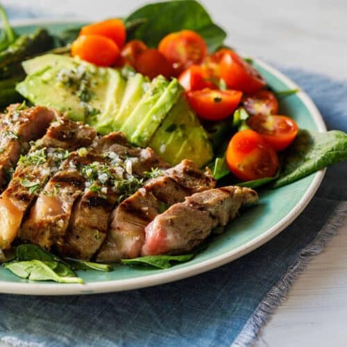 Steak Salad With Garlic-Herb Dressing Recipe