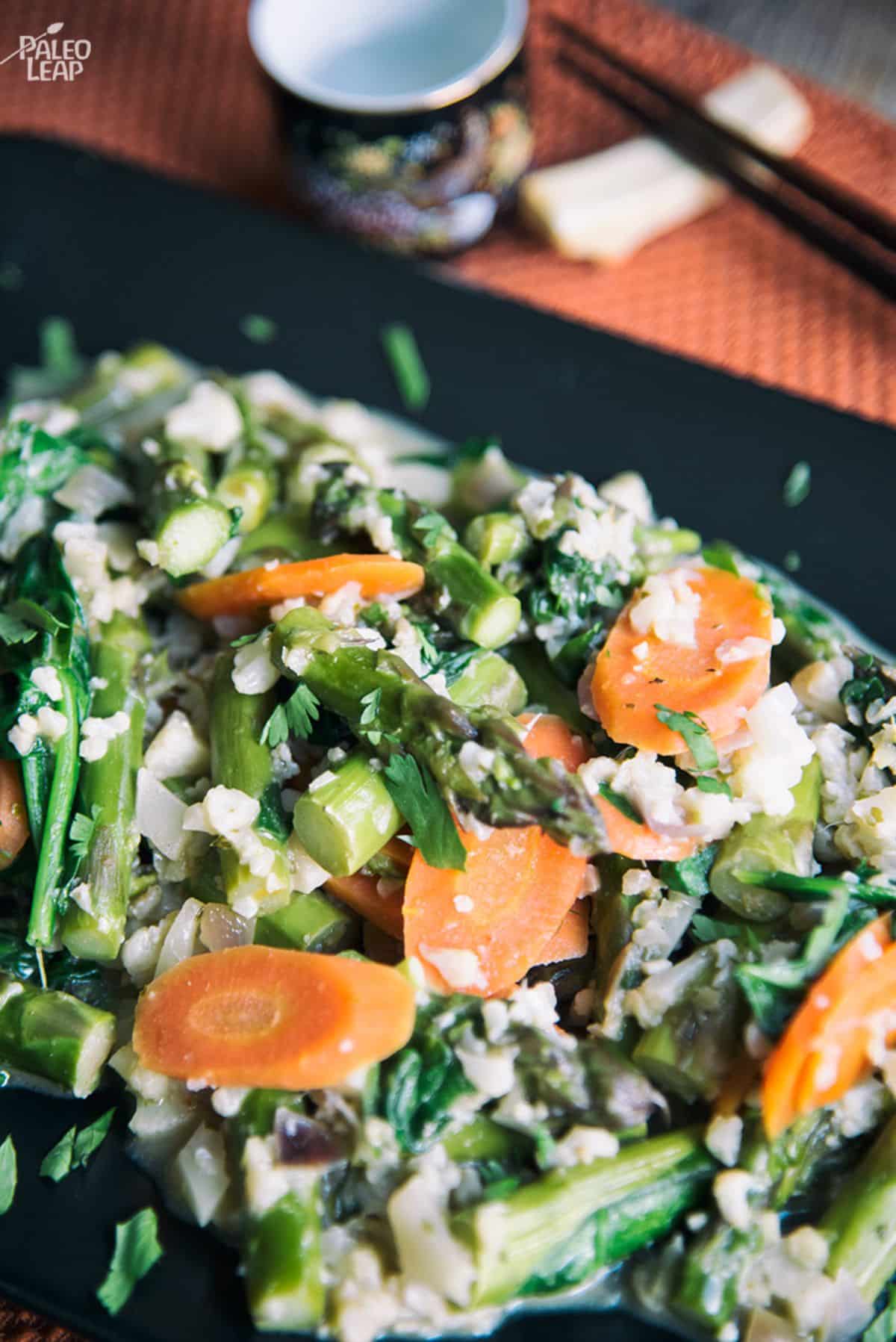 Vegetarian Thai Green Curry With Cauliflower Rice