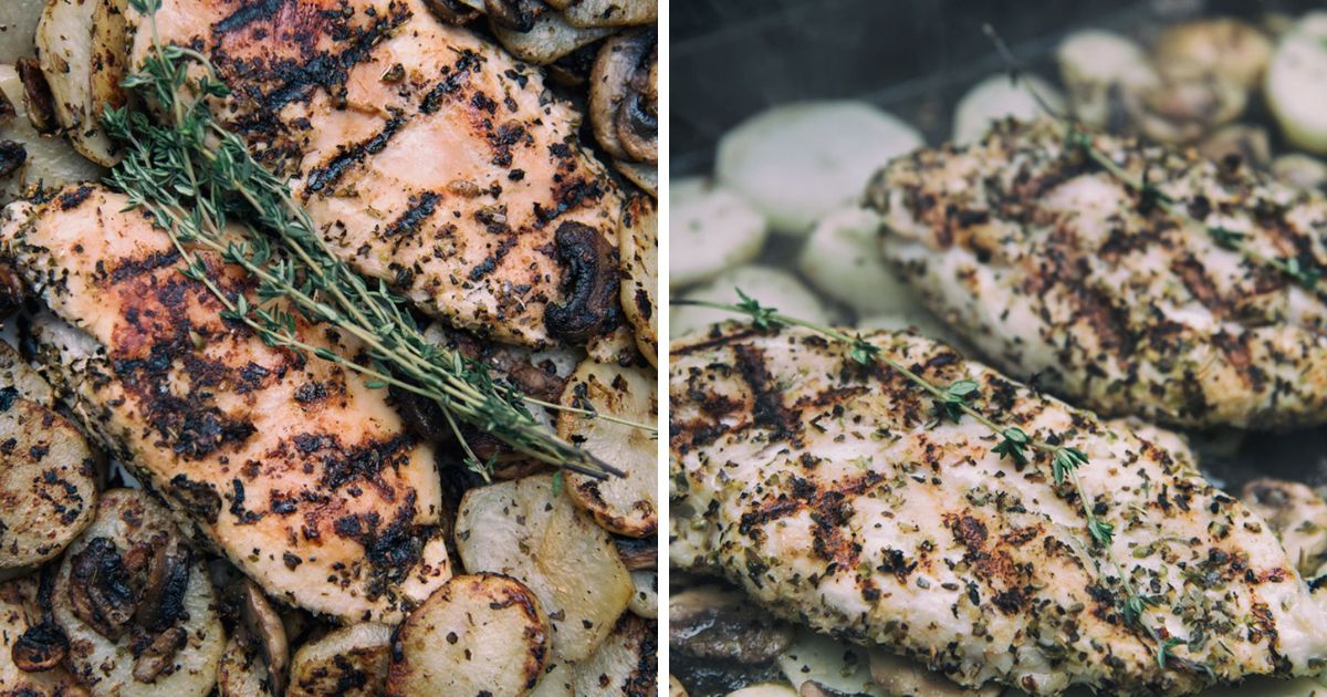 Grilled Garlic and Herb Chicken and Potatoes Recipe | Paleo Leap