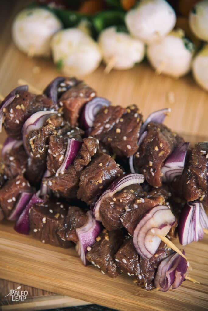 Grilled AsianBalsamic Steak Skewers Recipe Paleo Leap