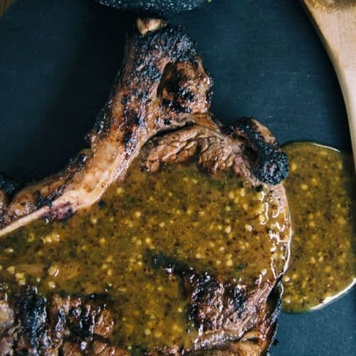 Grilled Steak with Honey Mustard Sauce Recipe