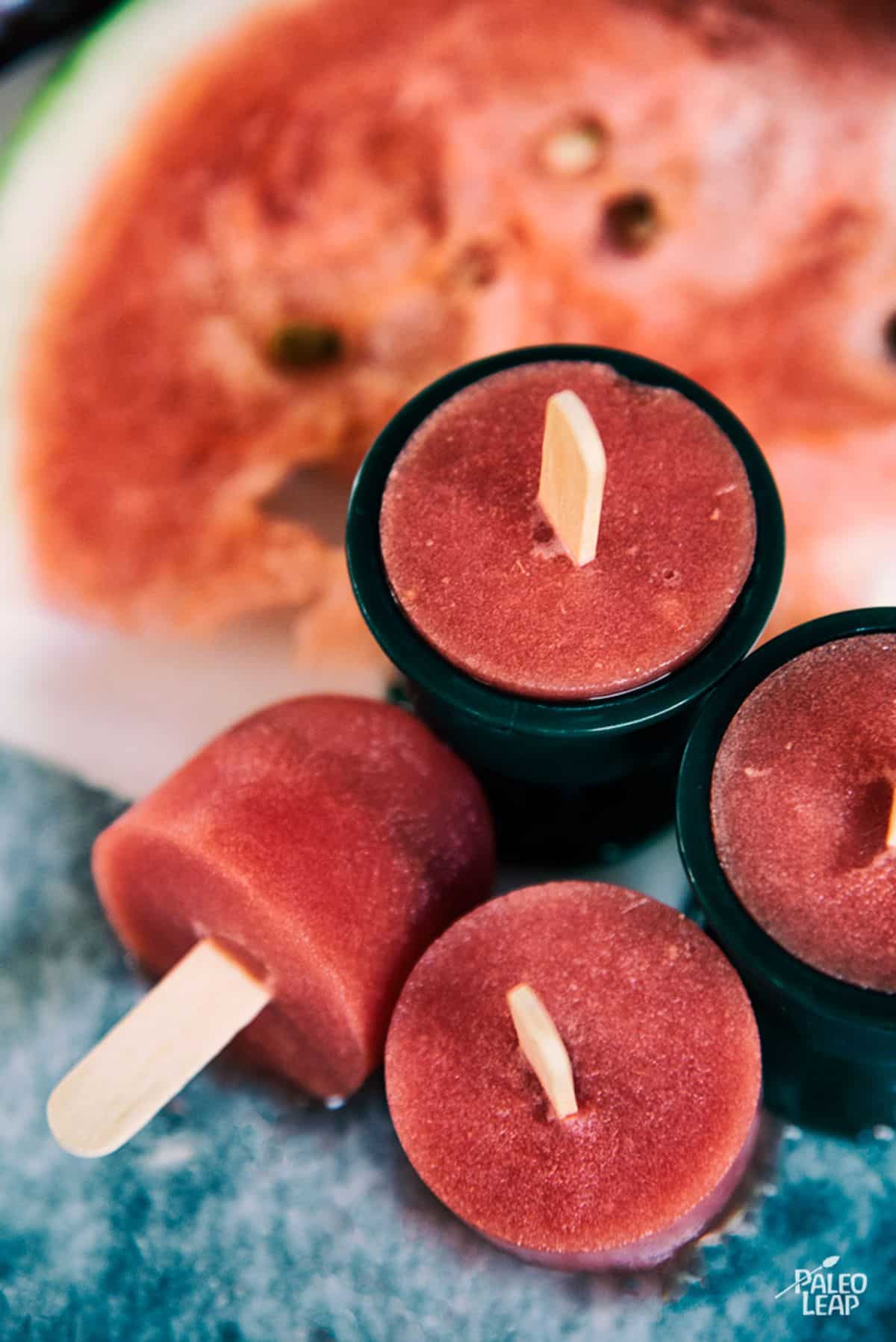 Watermelon and Lime Ice Pops