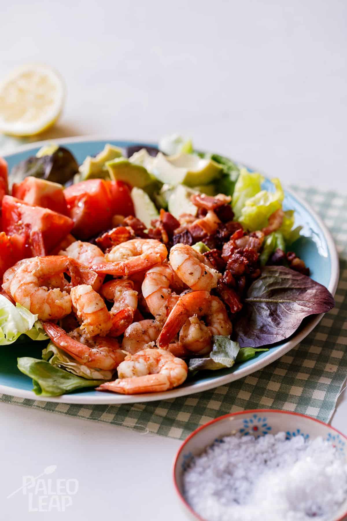 Shrimp Bacon and Avocado Salad