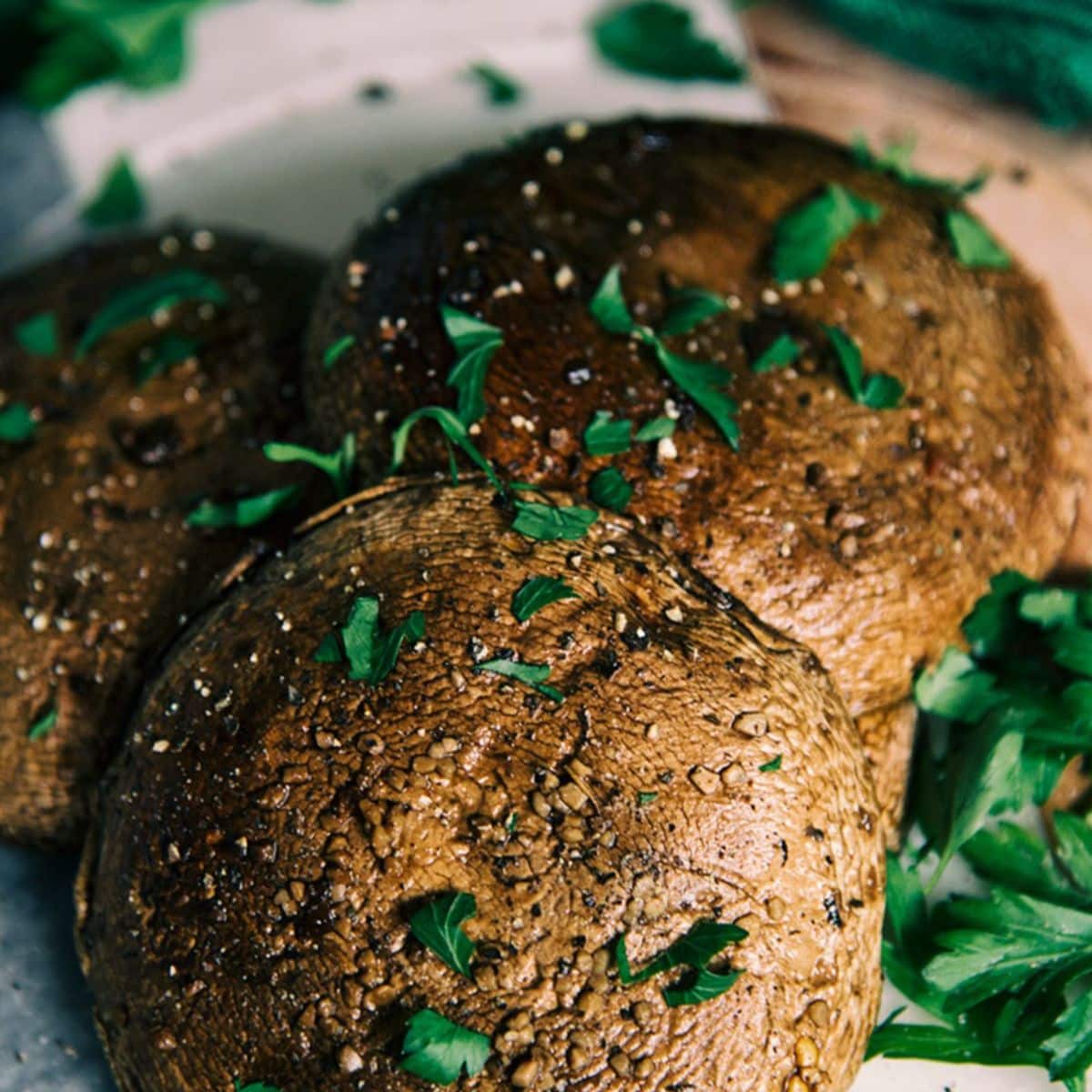 Baked Portobello Mushrooms Featured