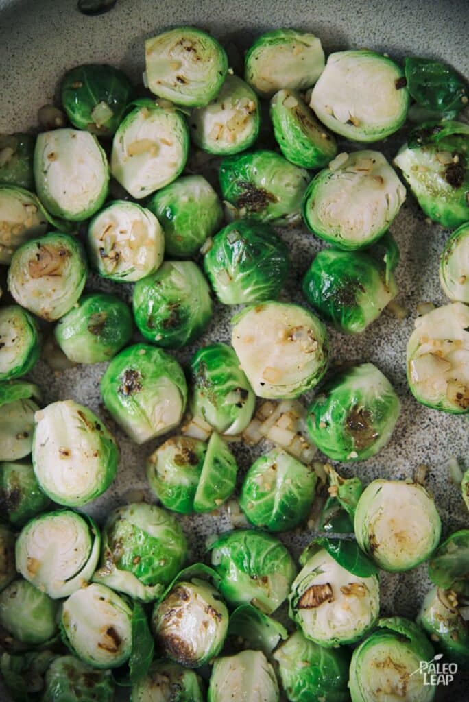 Sautéed Brussels Sprouts with Bacon Recipe | Paleo Leap