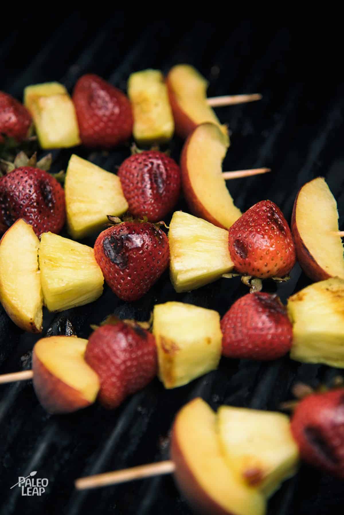 Simple Grilled Fruit Skewers Recipe Preparation