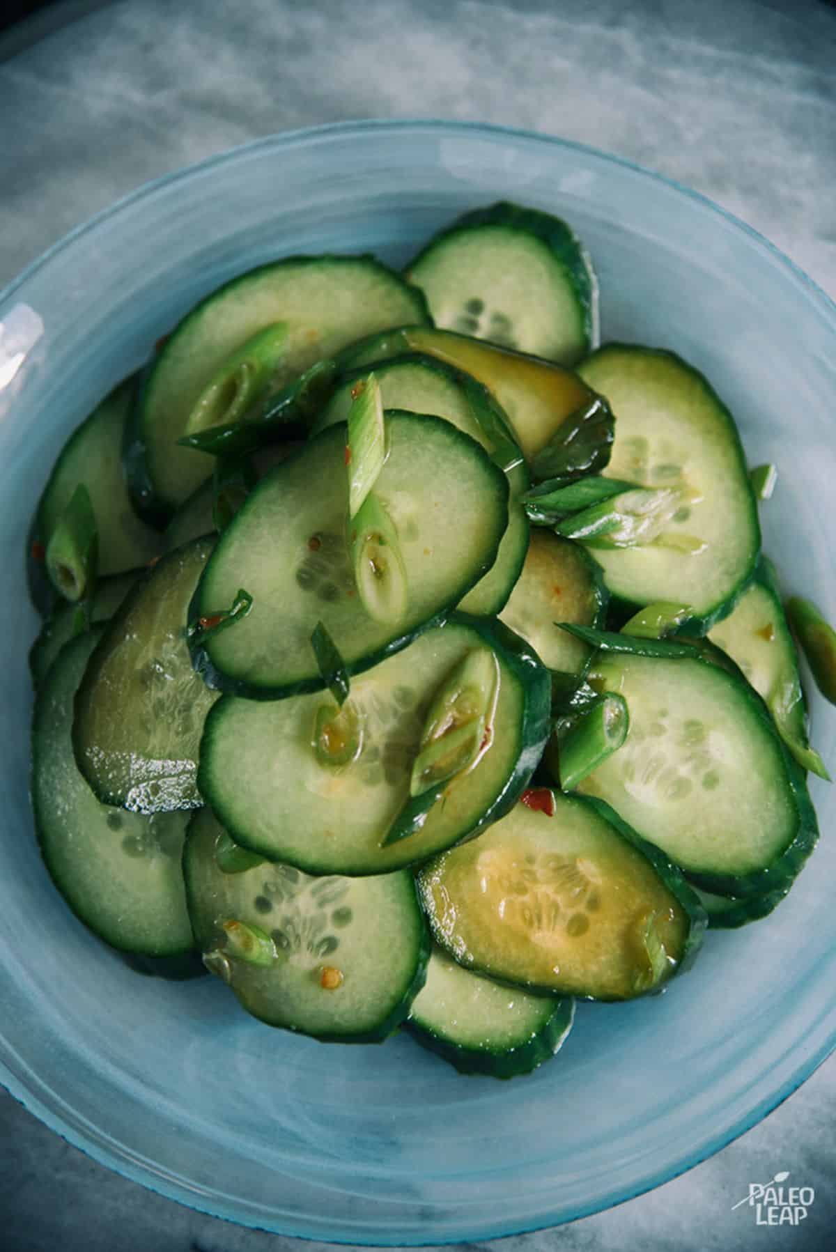 Simple Korean-Style Cucumbers Recipe Preparation