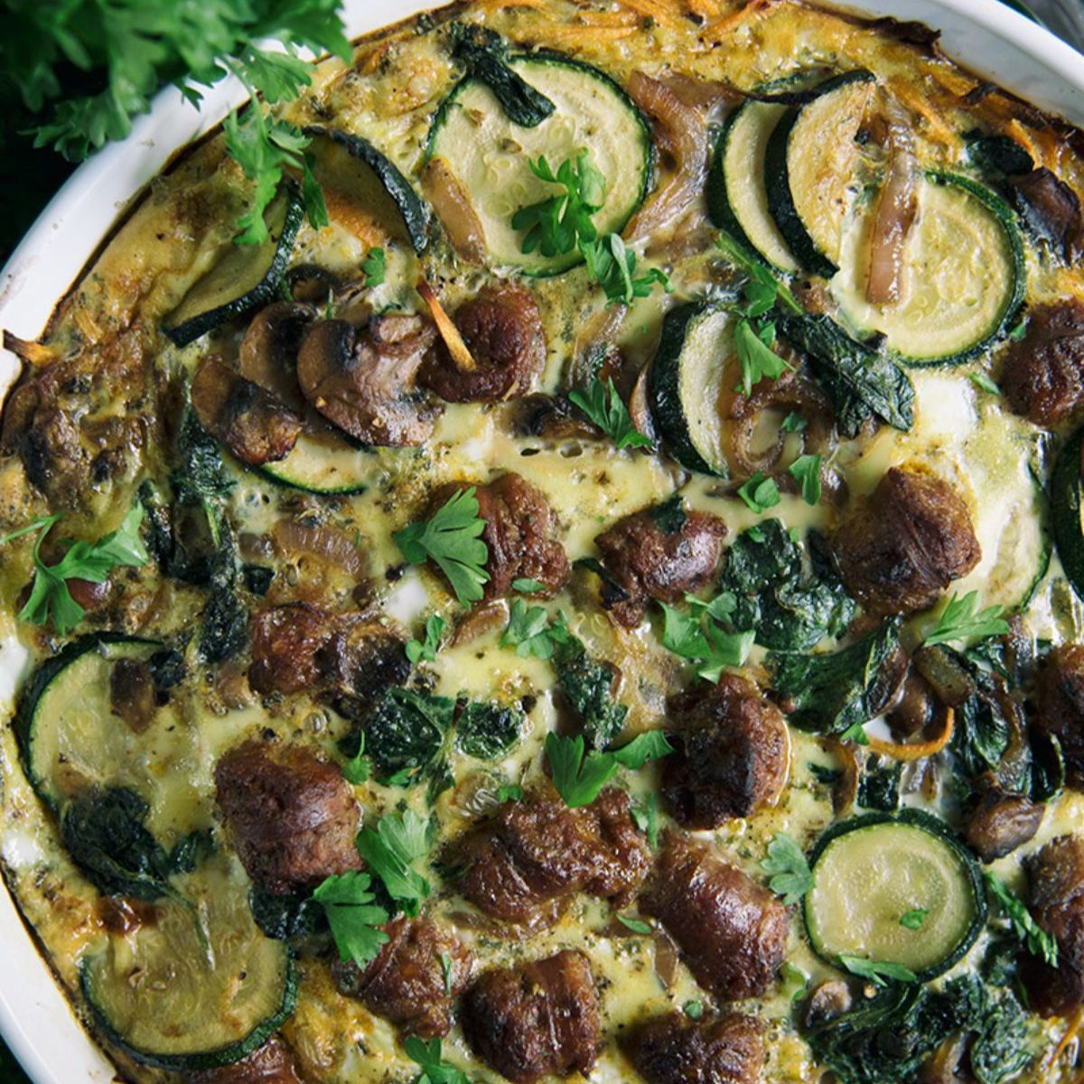 Paleo Sausage Quiche Featured