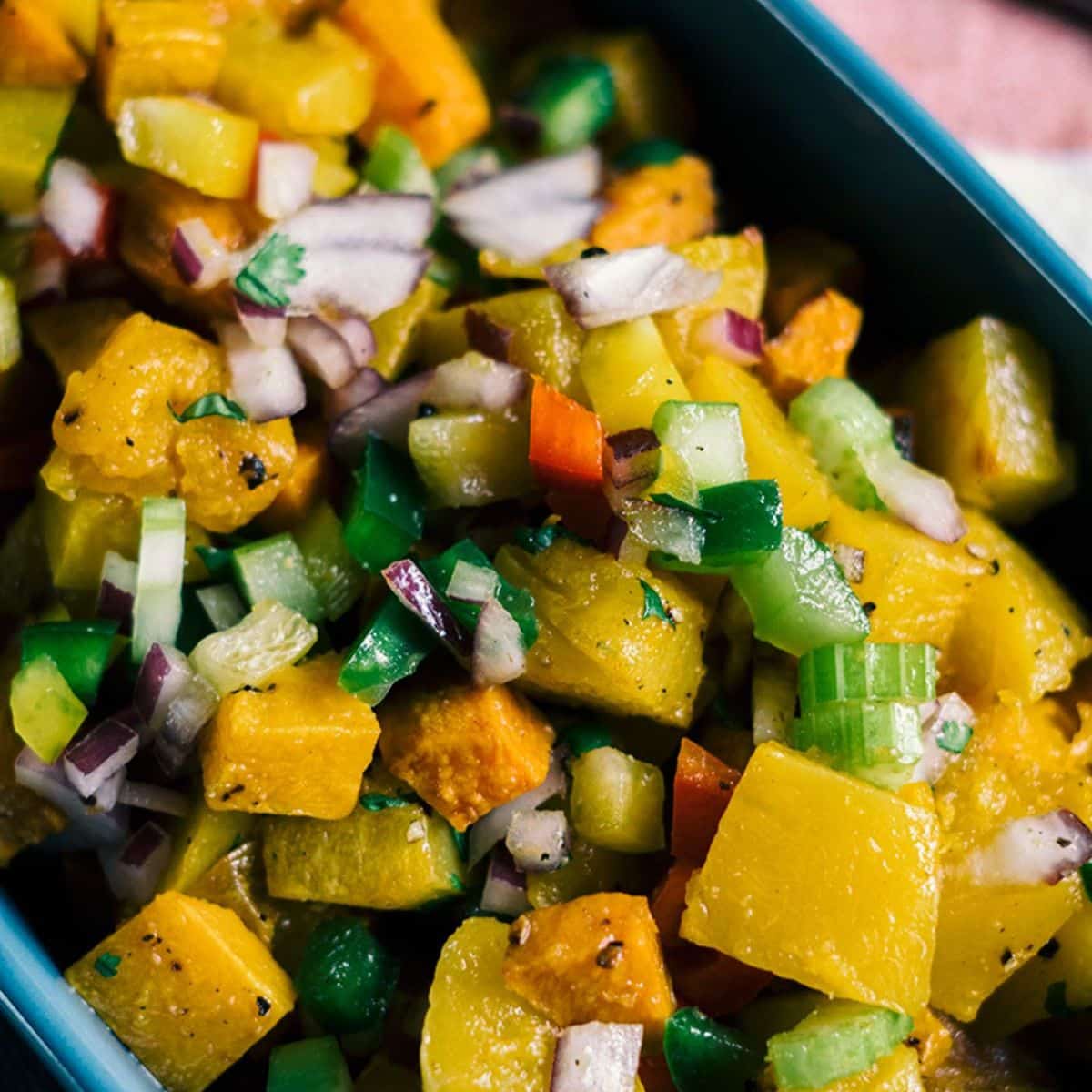 Roasted Sweet Potato Vegetable Salad Featured