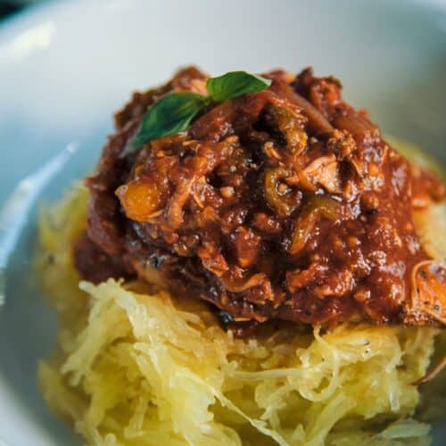 Slow Cooker Chicken and Tomato Spaghetti Squash Recipe