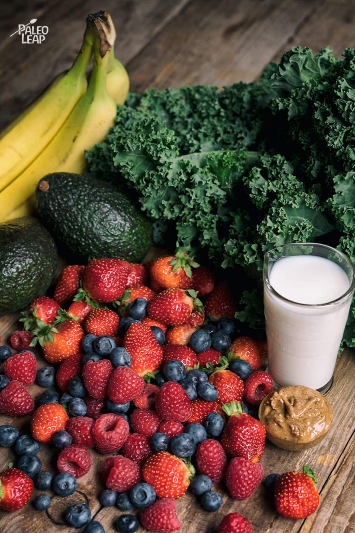 Avocado And Kale Smoothie Bowl Preparation