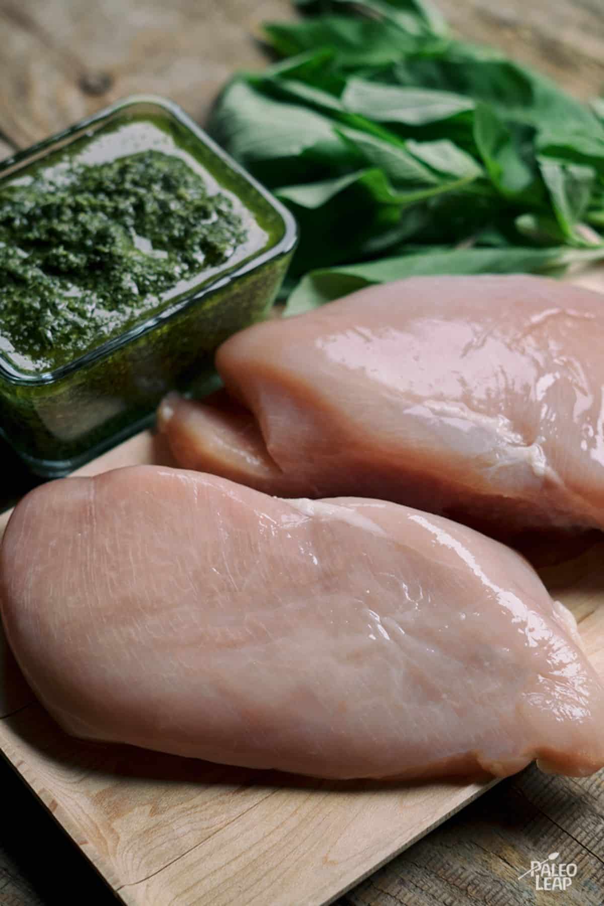 Basil Pesto Chicken Preparation