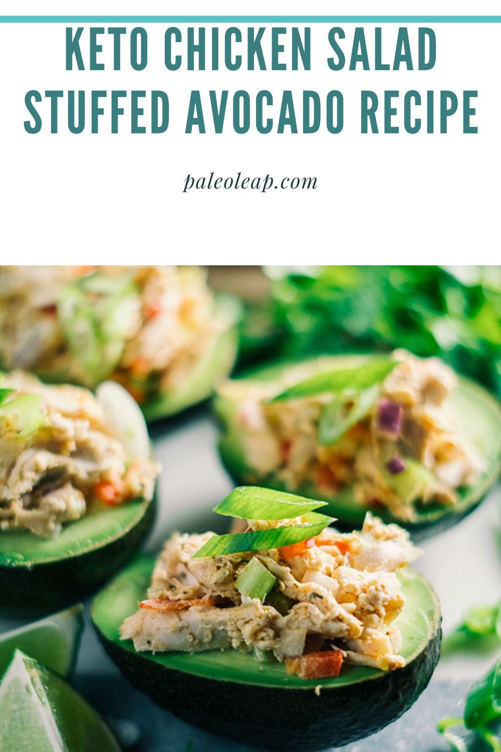 Keto Chicken Salad Stuffed Avocado Recipe Paleo Leap 9622