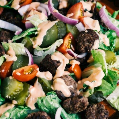 Keto Hamburger Salad Recipe