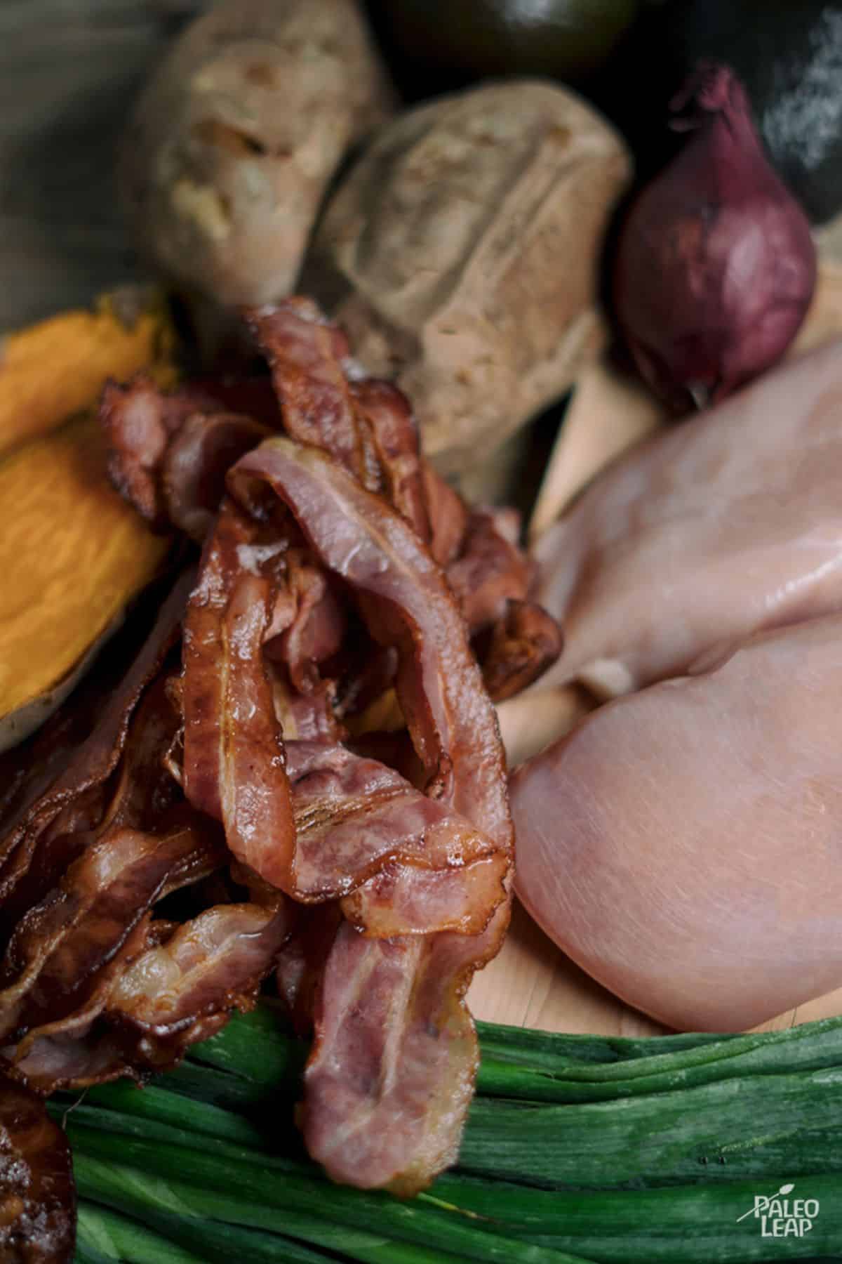 Loaded Sweet Potato Skins preparation