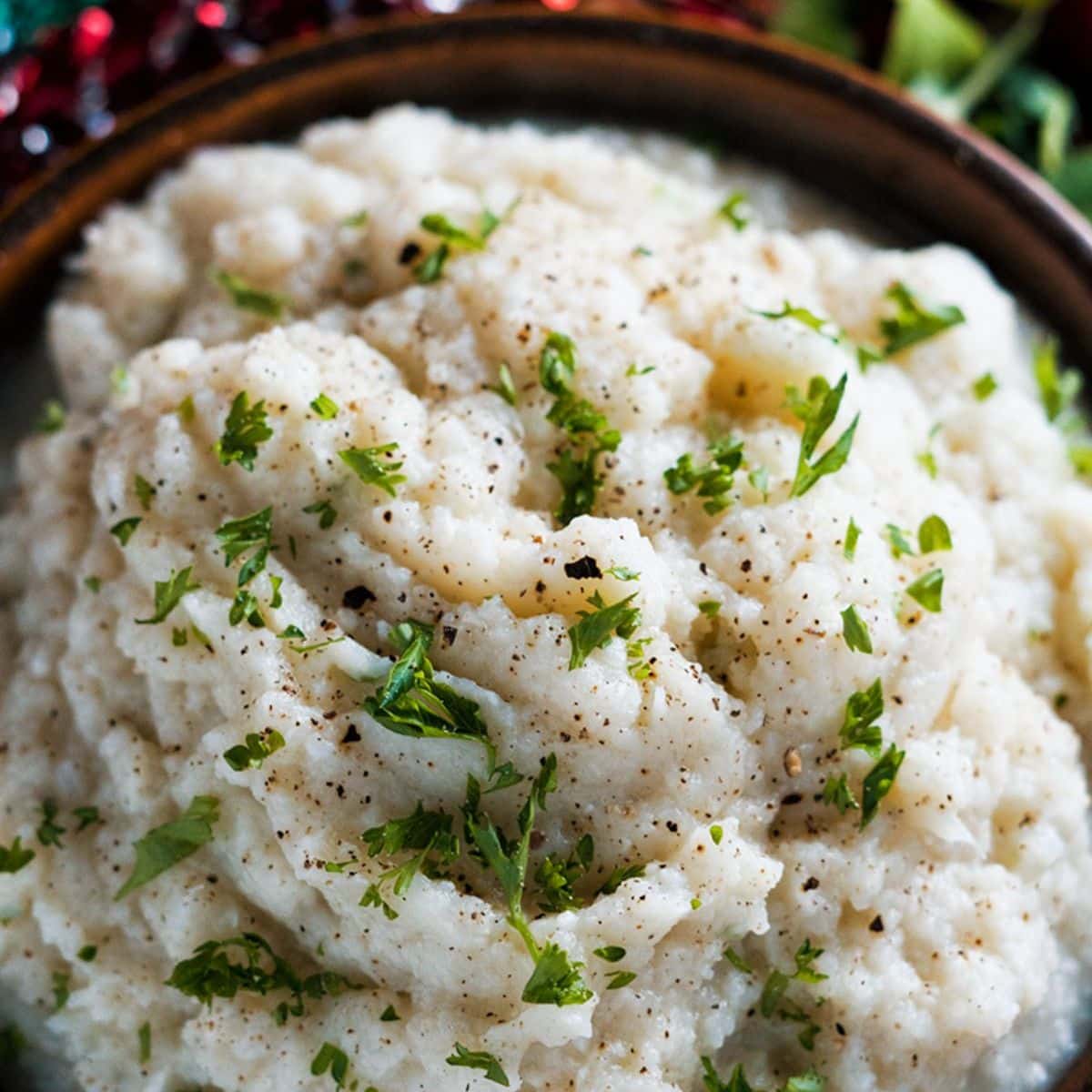 Keto Creamy Mashed Cauliflower Featured