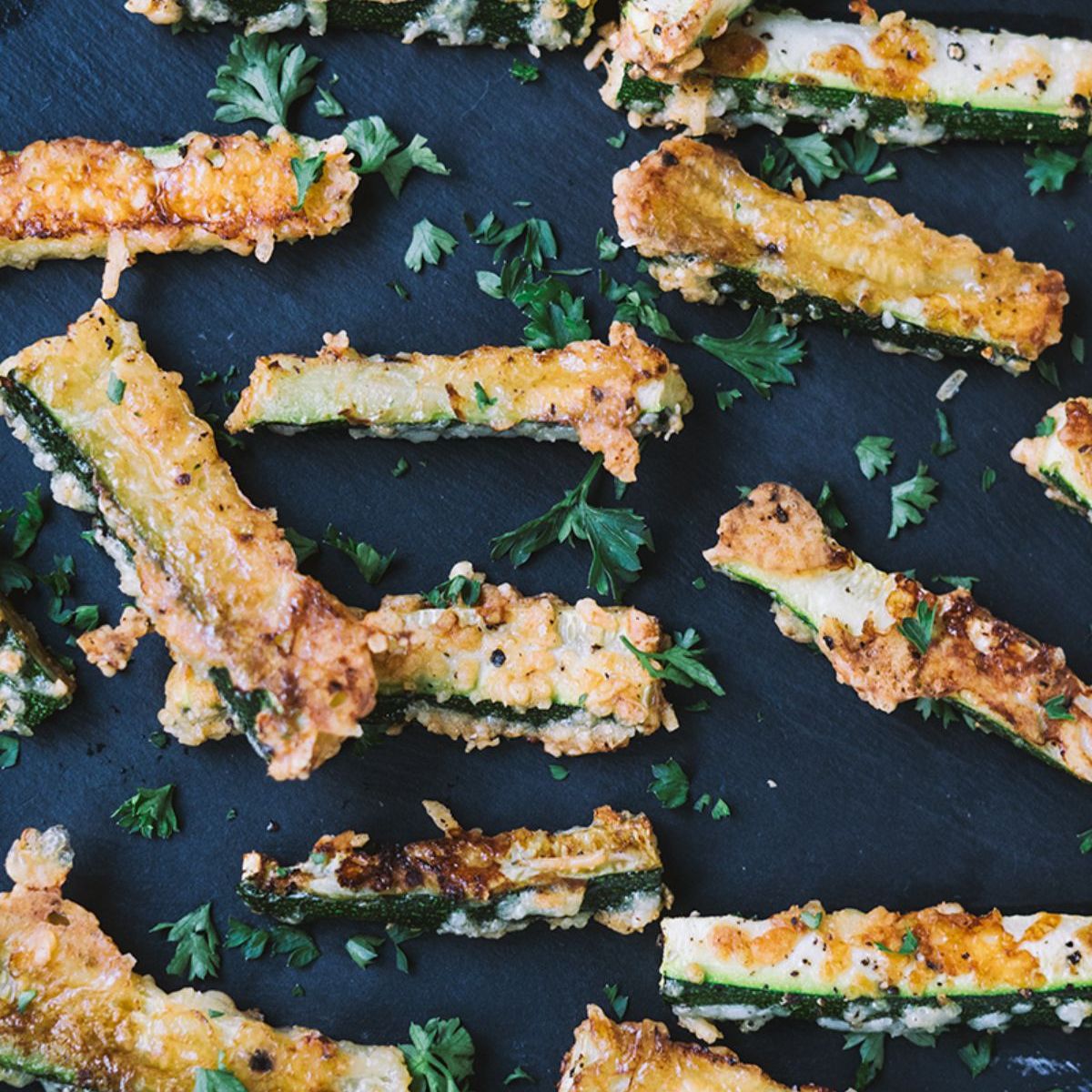 Keto Zucchini Fries Featured