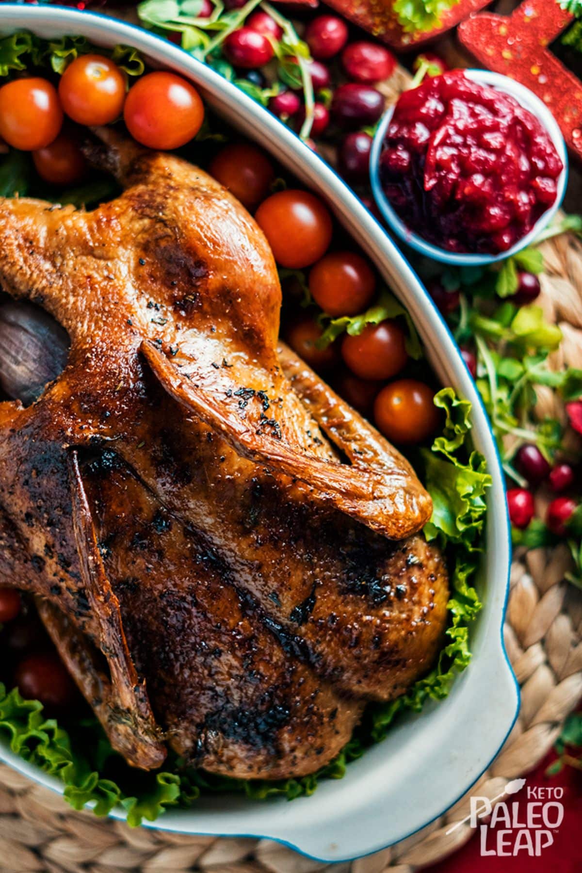 Roast Duck with Cranberry Glaze - Oven Roasted Whole Duck by Flawless Food