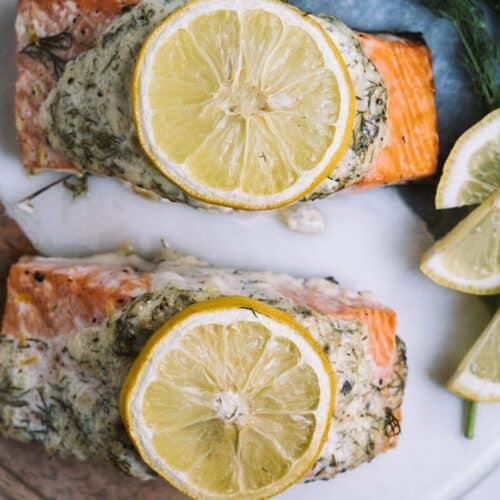 Salmon With Lemon-Dill Sauce Recipe