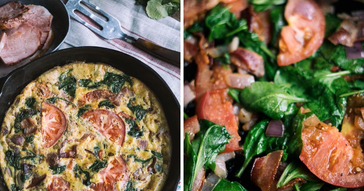 Spinach Tomato Frittata Recipe | Paleo Leap