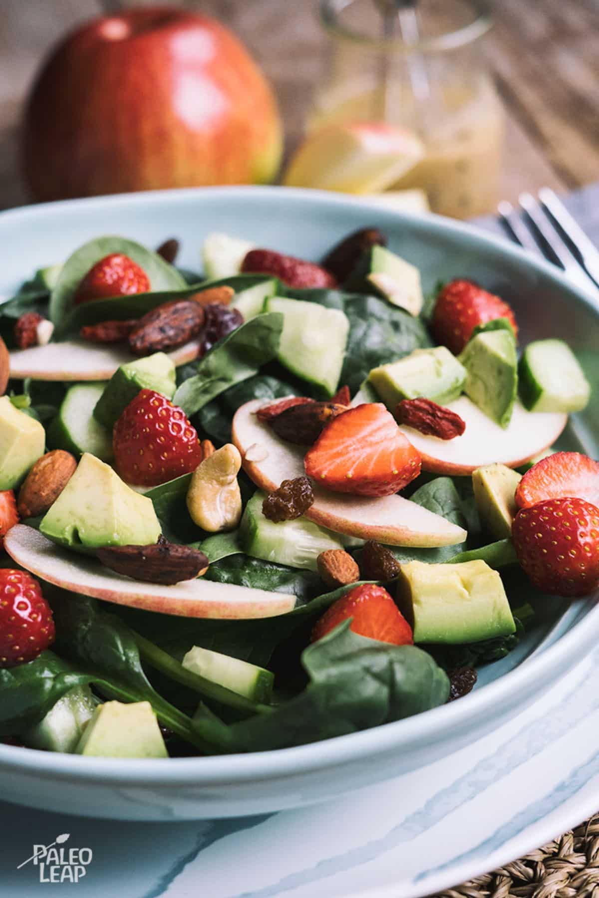 Strawberry, Apple And Avocado Salad