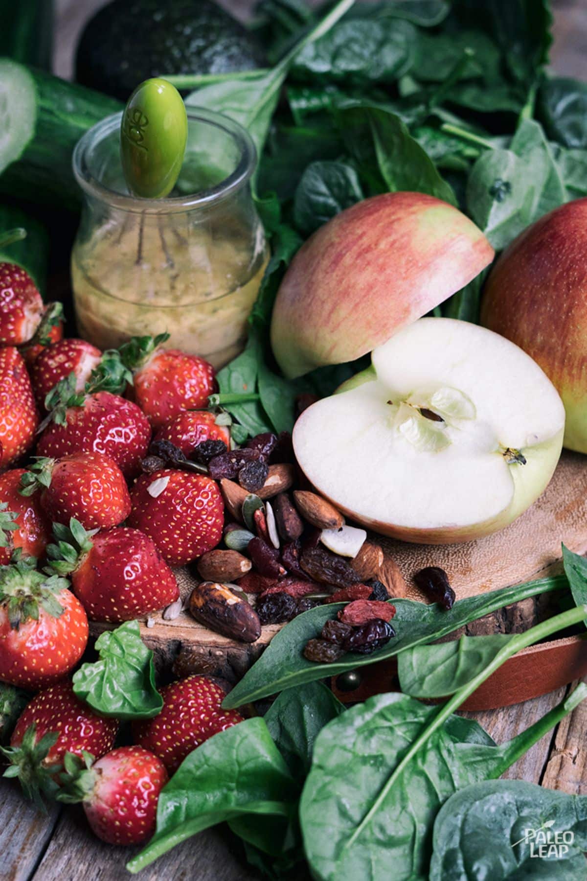 Strawberry, Apple And Avocado Salad Recipe Preparation