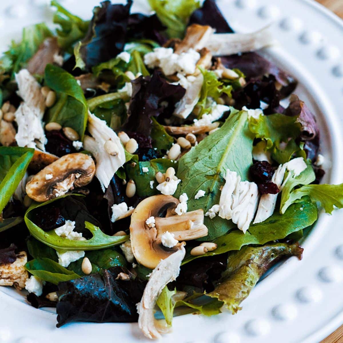 Turkey And Mushroom Salad Featured