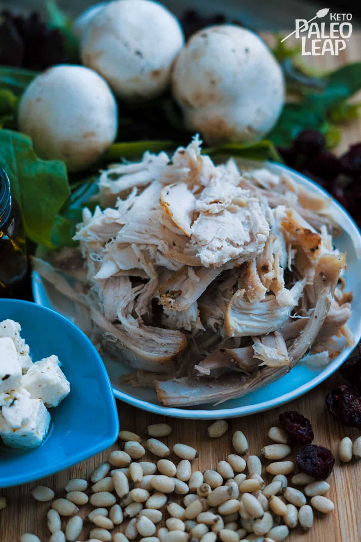 Turkey And Mushroom Salad Recipe Preparation