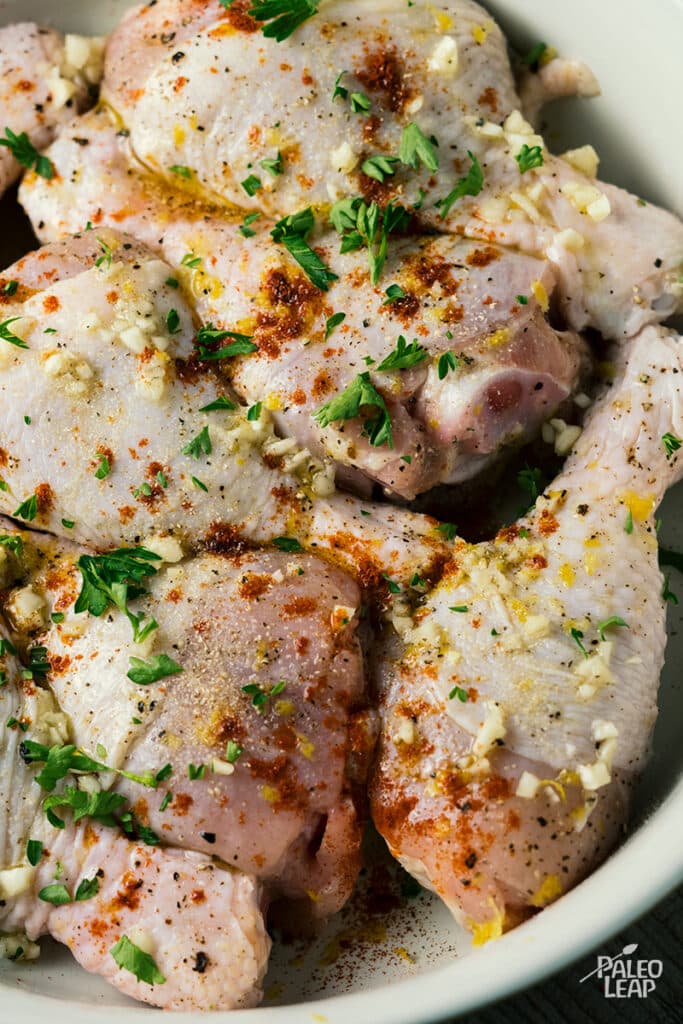 Lemon And Garlic Chicken Drumsticks Recipe Paleo Leap