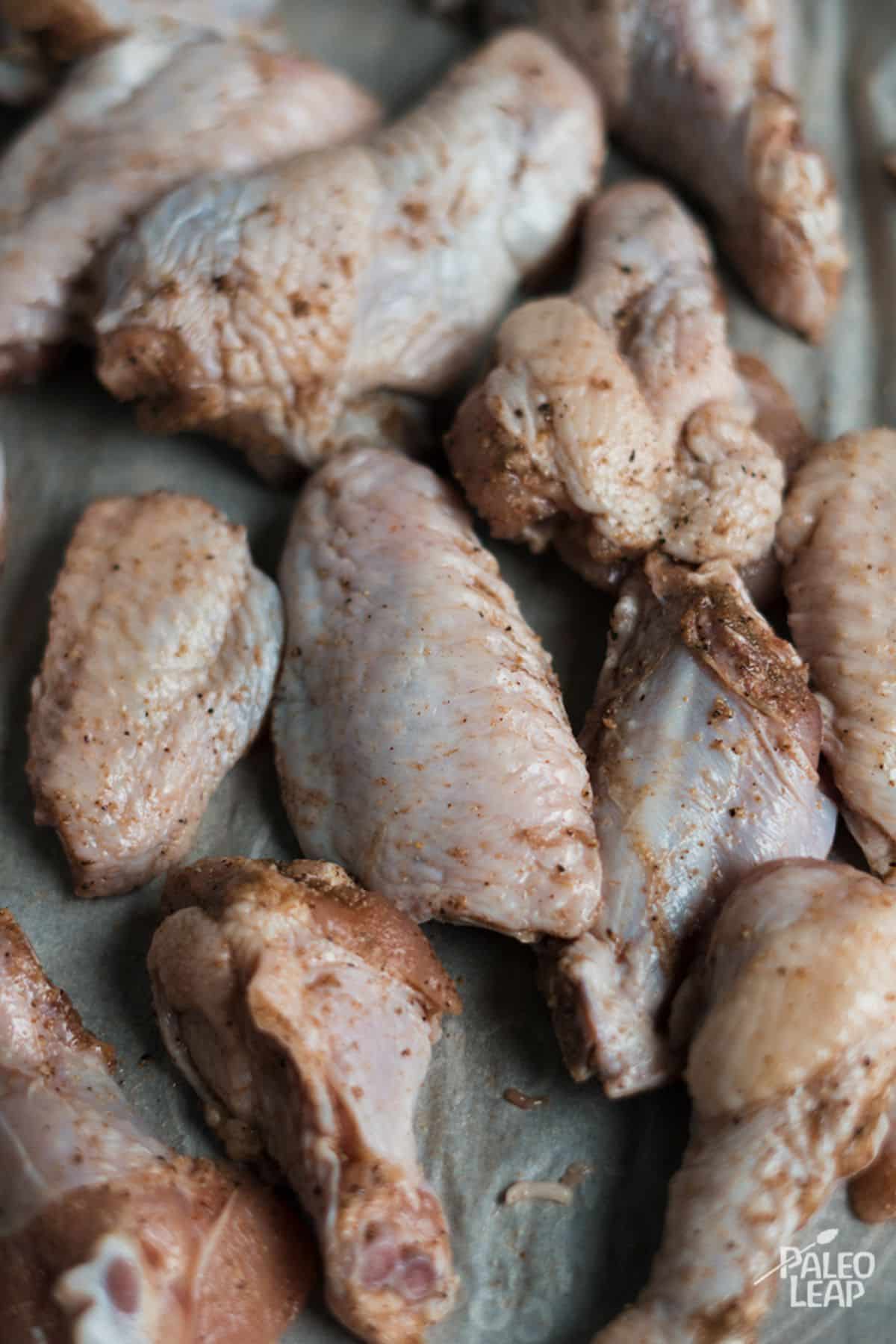 Lemon And Honey Glazed Chicken Wings preparation.