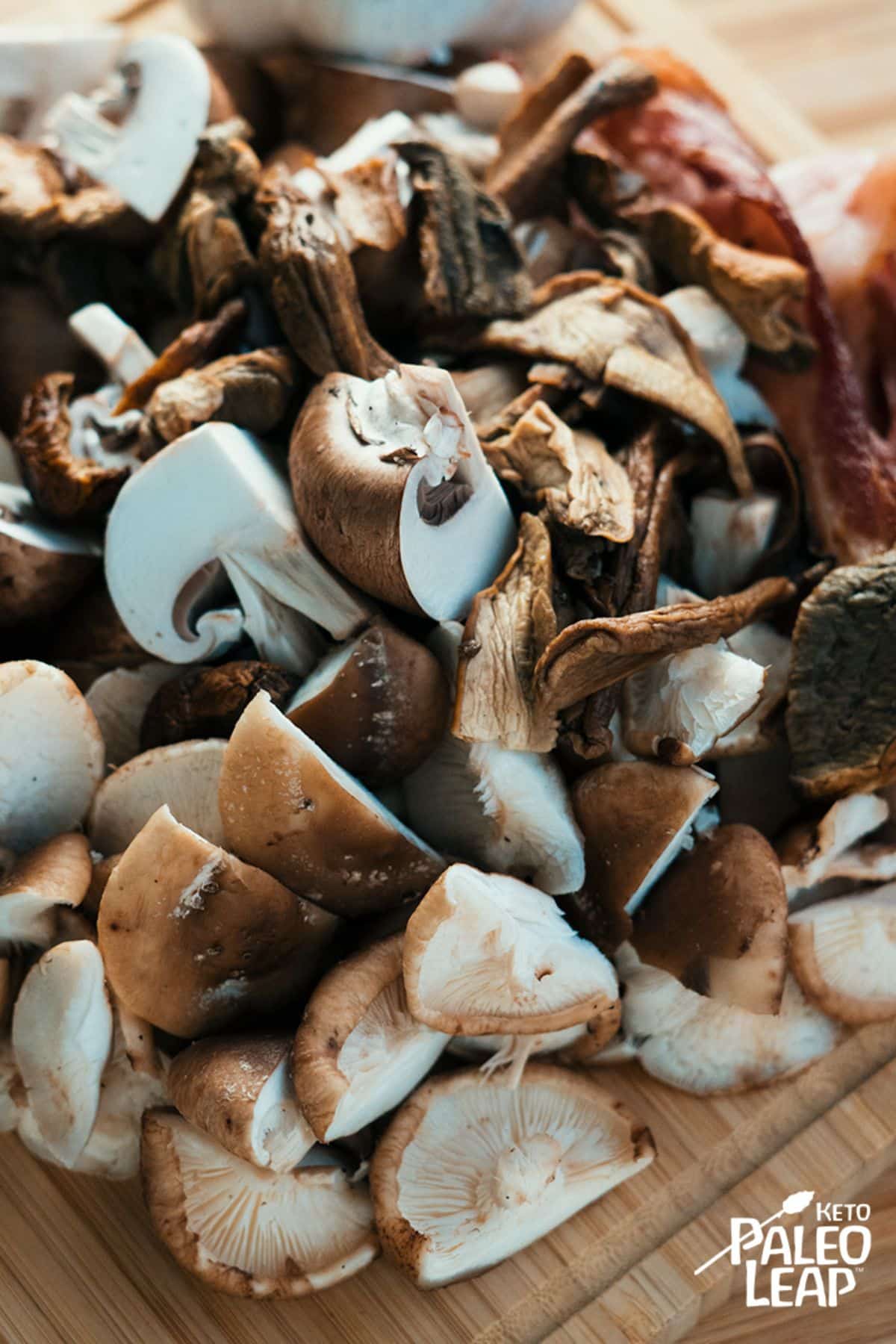 Keto Roasted Mushrooms And Bacon Recipe Preparation