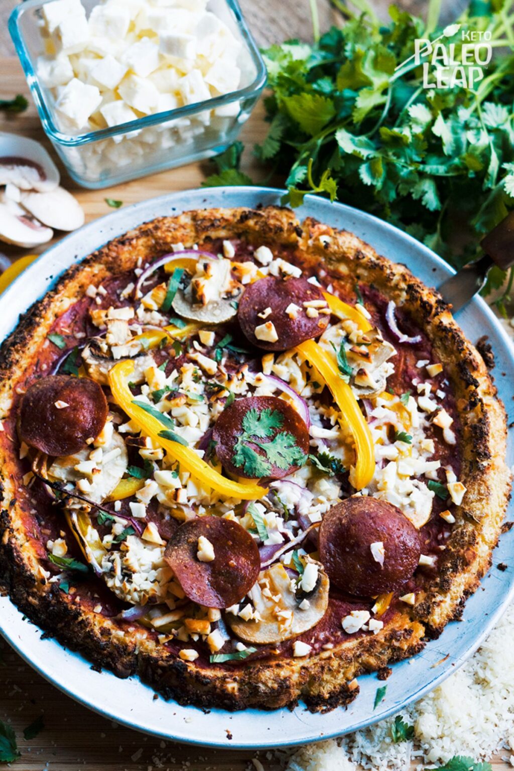 Keto Cauliflower Pizza Recipe Paleo Leap